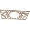 Ekena Millwork Hoover Wood Fretwork Pierced Ceiling Medallion, Hickory, 38"W x 19"H x 14 1/4"ID x 3/8"T CMWP38X19X0375HOHI - alternate 5